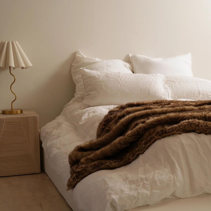 Home Lab Vegan Fur Throw - Big Bear 130 x 150cm image number 14